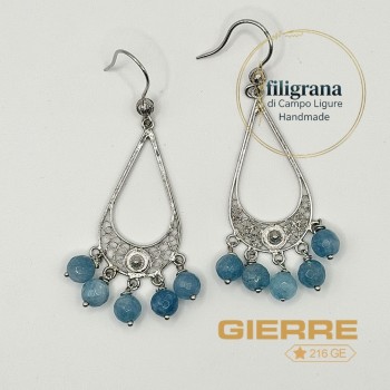 Rodio pietre blu 