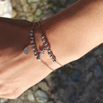 TBR011 Bracelet mini boules et simbols TBR011 Bracelet mini boules et simbols