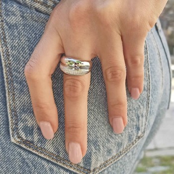 SLAN075RO Pavè band ring SLAN075RO Pavè band ring